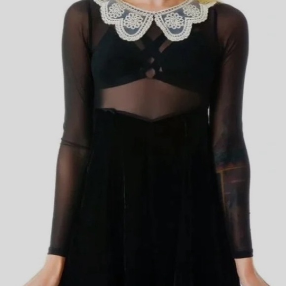 NWT UNIF Wednesday Addams Dress - Size M - Picture 1 of 13